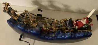 NY Yankees Danbury Mint Santa's Big Night - Broken Antlers/Chimney-Lights (Rare) | eBay