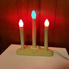 Vintage Christmas Candelabra Window 3 Light Candle Candolier ...