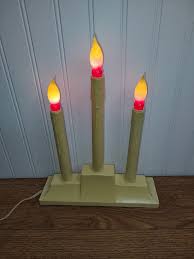 Vintage 3-light Candolier ~ Holiday Electric Candles - Etsy