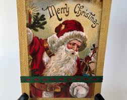 Christmas Card, Vintage Santa Claus - Etsy