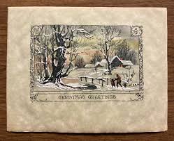 Vintage 1900s-1910s Merry Christmas Greeting Card Father ...