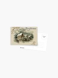 Victorian Christmas Winter Scene" Postcard for Sale by ...