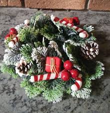 Vtg Mid Century Plastic Christmas Wreath-Centerpiece-Candle ...