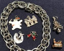 Charm Bracelet Sterling Silver 1960s/70s 6 LOOSE CHARMS + 3 925 Vintage - Etsy UK