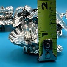 Set 11 Vintage Silver Clip On Pinecone Tin Christmas Tree ...