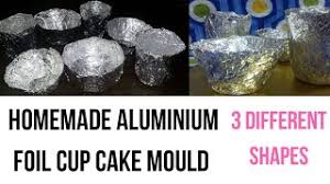Homemade Aluminium Foil Cup cake mould