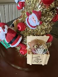 Vintage Santa Clause Figures Christmas Tree Tabletop Decor ...