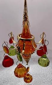 Vintage Acrylic Crystal Dangle Drop Zaer Ltd Christmas Tree Ornaments RARE · Whatnot: Shop, Sell, Connect