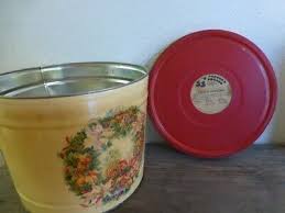 Vintage Metal Tin Bertels Can Co. Christmas Popcorn | eBay