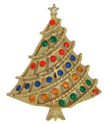 Classic Christmas Tree Rhinestones Tree Vintage Figural Brooch – Mink Road Vintage Jewelry, Spheres & Gemstones