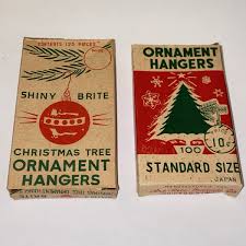 Vintage Shiny Brite & Art Rite Christmas Tree Ornament Hangers Box 2 Empty Boxes | eBay