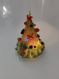 8" GREEN MUSICAL TREE LIGHTS MUSIC W/ORIGINAL BOX NORTH POLE ...