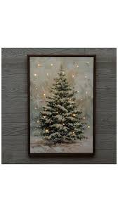 Snowy Tree Light Up Canvas Wall Decor | Hobby Lobby | 6347918