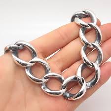 925 Sterling Silver Vintage Mexico Cable Chain Necklace 14 ...