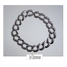 VINTAGE NECKLACE Ras De Cou , Necklace Maille ...