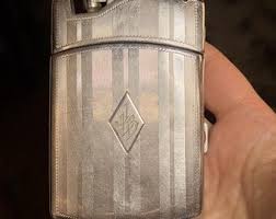 Ronson Tuxedo Chome 1930s Cigarette and Lighter Art Deco - Etsy