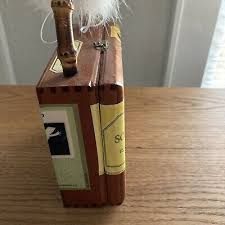 Wine Label Cigar box Purse OOAK Bamboo Sonoma Rutz Chardonnay Merlot Carla's Y2K | eBay