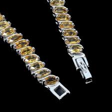 Sold at Auction: Natural Marquise Citrine Bracelet