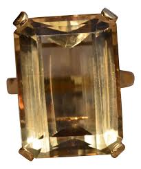 The Goswell Street: Bold Emerald Cut Quartz Statement Ring ...