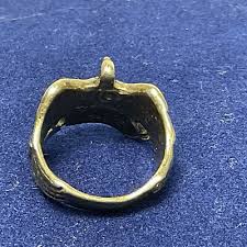 Vintage 1983 C Eagle & Motorcycle Sterling Silver Ring Size9 ...