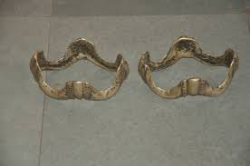 2 Pc Old Brass Handcrafted Unique Shape Engraved Horse/Camel ...