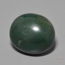 7.92ct Natural Deep Green Bloodstone, Oval, Opaque