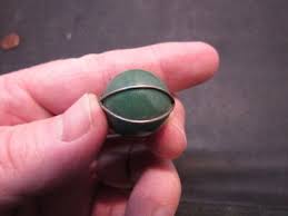 sterling silver green stone pendant | eBay