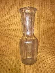 Vintage Clear Art Glass Octagon Bouquet Vase, 12, Mid ...