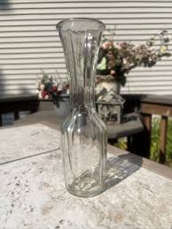 Clear Glass 9" Bud FLOWER 🌺 Vase vintage | eBay