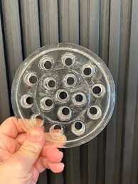 Vintage Clear Glass Flower Frog: 16-hole Vase Arranger (5.25 ...