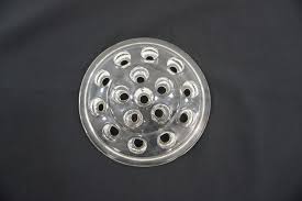 Glass Flower Frog, Vintage Clear Glass Frog, Flower Stem ...