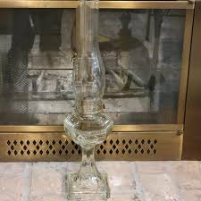 Vintage Greek Key Oil Lamp With Chimney, Hurricane Table Lantern - Etsy