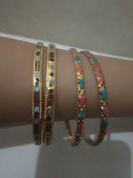Gelang dengan motif warna warni, Fesyen Wanita, Aksesoris di ...
