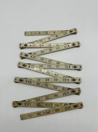 Vintage Woodmark Industries Folding Yardstick Metal 72 ...
