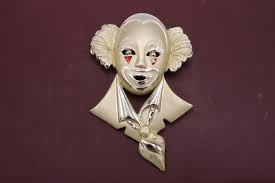 Large Vintage 80s Clown Head Brooch - Etsy