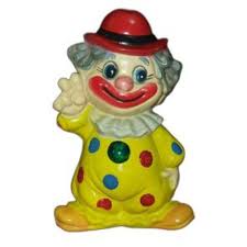 Vintage Hard Vinyl Smiling Clown Bank With | Mercari