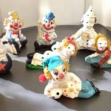 Lot of 7 Clown Figurines - Etsy