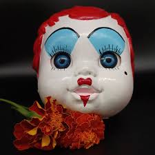 Queen of Hearts Doll Head Planter - Hand-painted & One-of-a-kind - Price Reduced -free Shipping! - Etsy
