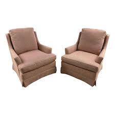 Late 20th Century Hollywood Regency Low Profile Club Chairs ...