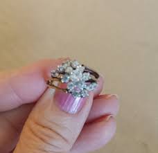 Vintage Panetta Cluster CZ Sterling Silver Cocktail Ring Dazzling Statement Ring Gold Over Silver - Etsy Denmark