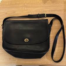 Vintage COACH 9790 City Bag Black Leather Crossbody Shoulder Bag Purse | eBay