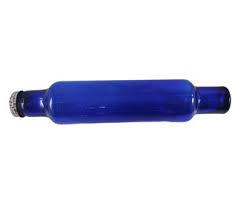 Vintage Cobalt Blue Art Glass Rolling Pin With Screw on Cap Hollow - Etsy