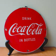 Coca Cola Sign Coke Metal Industrial Sign Drink in Bottles Mid Century Red Advertising Sports Bar Game Room Soda Patio Decor Vintage Summer - Etsy
