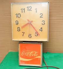 Vintage 60s Coca Cola Coke Wall Clock - KCS Industries ...