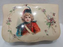 Vintage 1800s Victorian Boy Celluloid Lidded Jewelry Box | eBay