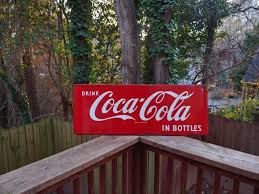 Vintage Drink Coca Cola in Bottles Porcelain Sled Sign - Etsy
