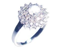 1.29ct Diamond Cluster Ring in 14K White Gold – www.jewels4life.com