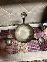 Vintage Lotus Candlestick Holder Silver Plated Candlestick ...