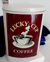 Lucky Cup & Dining Room Coffee Tins By Catherine Jones (Lot ...