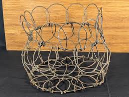 Primitive Collapsible egg basket | eBay